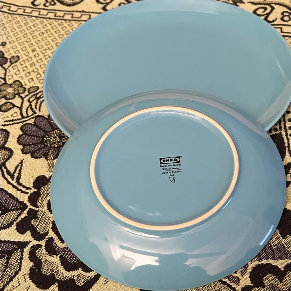 IKEA Sky Blue 10.5”and 8”Dinner Plate Set